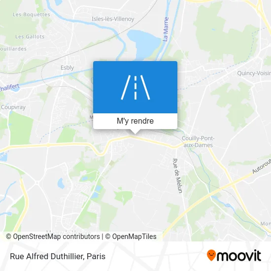 Rue Alfred Duthillier plan