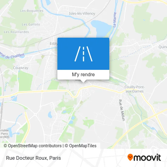 Rue Docteur Roux plan