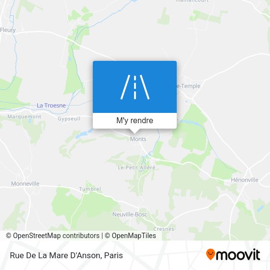 Rue De La Mare D'Anson plan