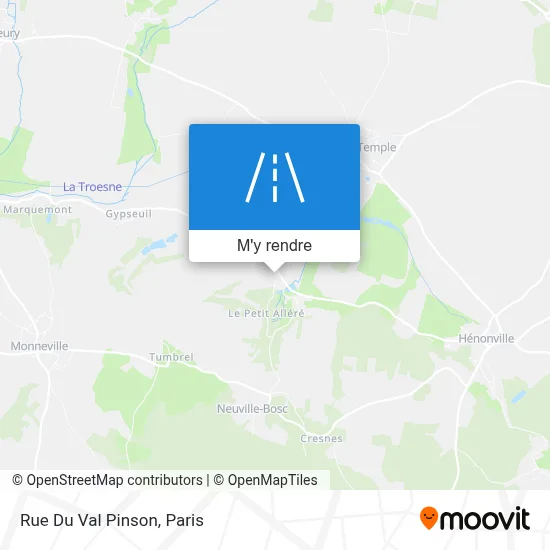 Rue Du Val Pinson plan