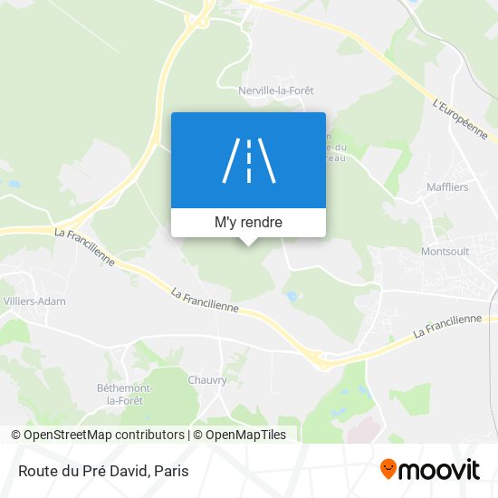 Route Du Pré David plan