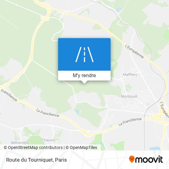 Route Du Tourniquet plan