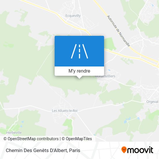 Chemin Des Genêts D'Albert plan