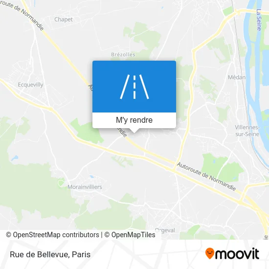 Rue de Bellevue plan