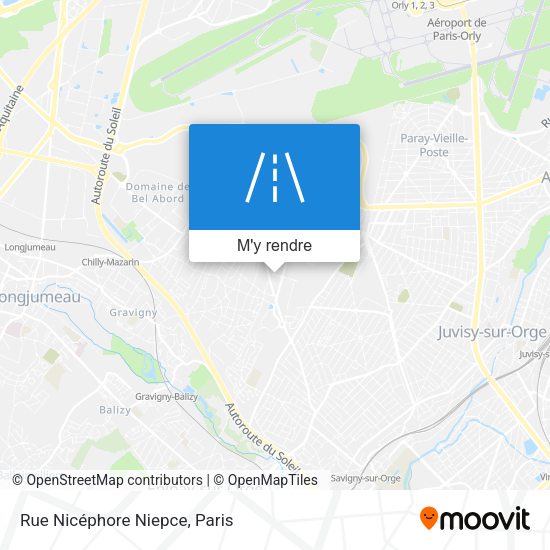 Rue Nicéphore Niepce plan