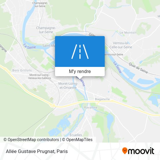 Allée Gustave Prugnat plan