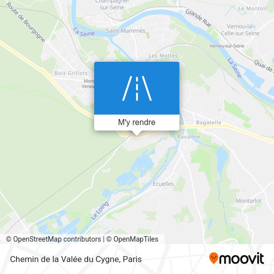 Chemin de la Valée du Cygne plan