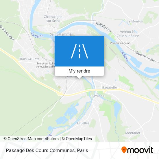 Passage Des Cours Communes plan