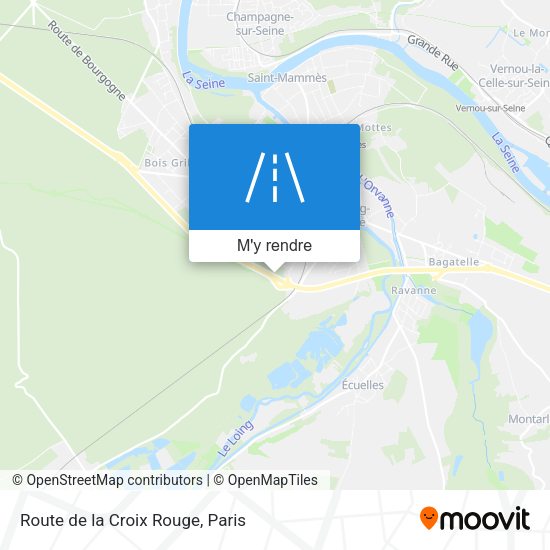 Route de la Croix Rouge plan