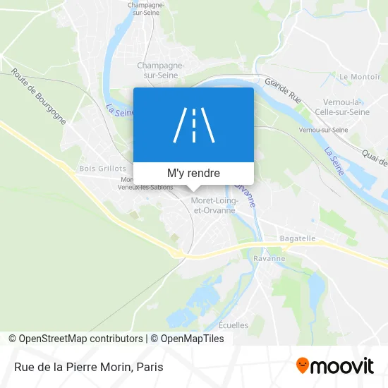 Rue de la Pierre Morin plan