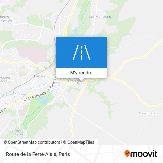 Route de la Ferté-Alais plan