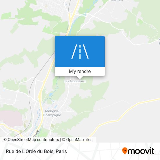 Rue de L'Orée du Bois plan