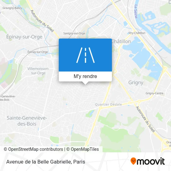 Avenue de la Belle Gabrielle plan