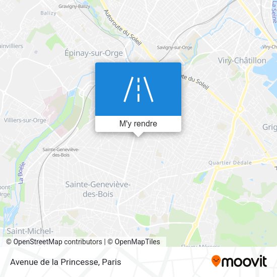 Avenue de la Princesse plan