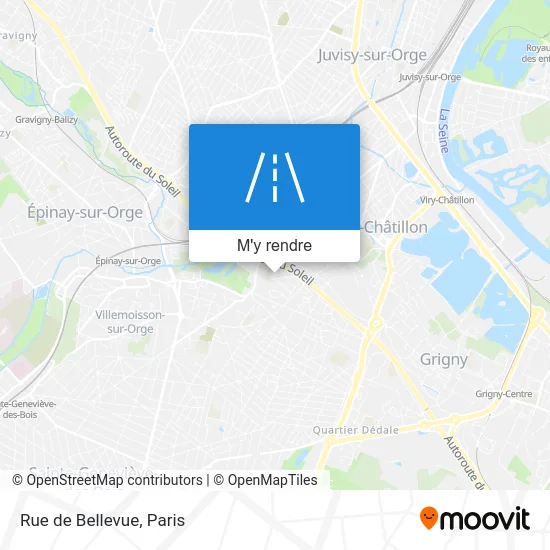 Rue de Bellevue plan