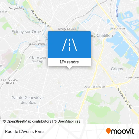 Rue de L'Avenir plan