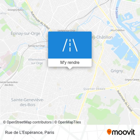 Rue de L'Espérance plan