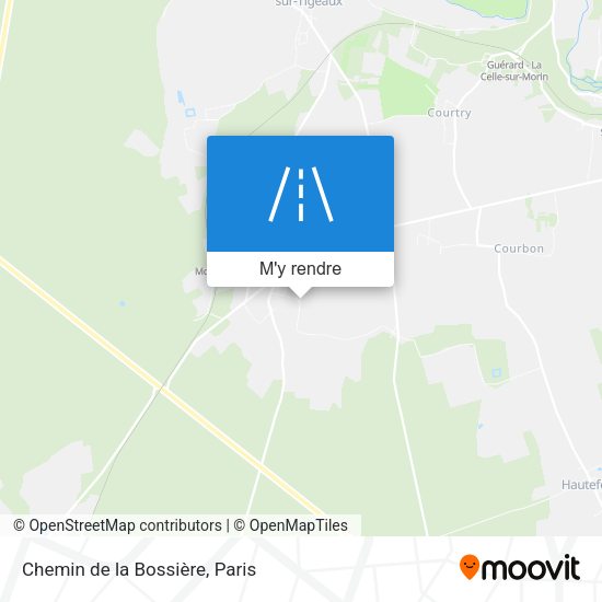 Chemin de la Bossière plan