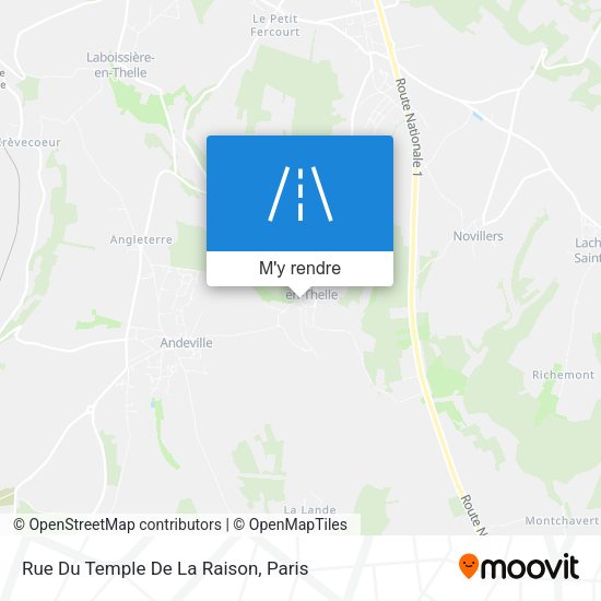 Rue Du Temple De La Raison plan