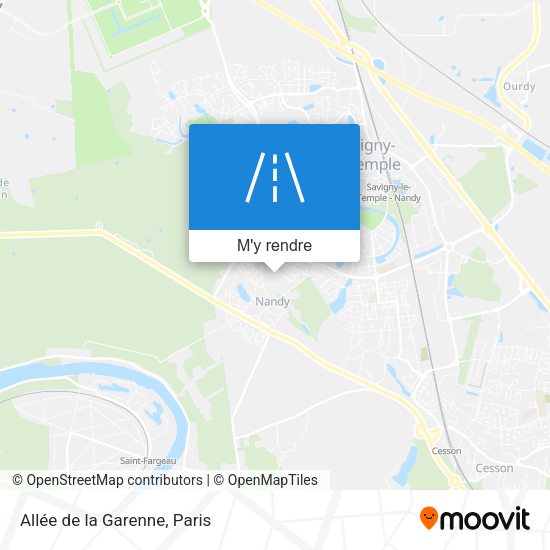 Allée de la Garenne plan