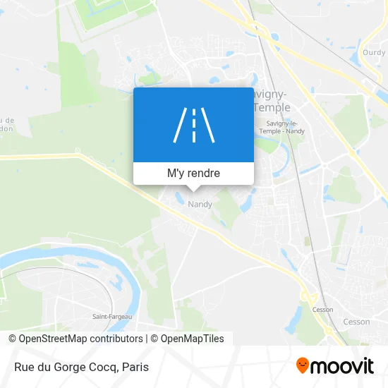 Rue du Gorge Cocq plan