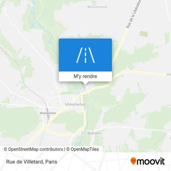 Rue de Villetard plan