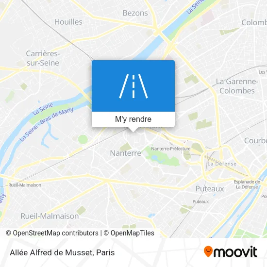 Allée Alfred de Musset plan