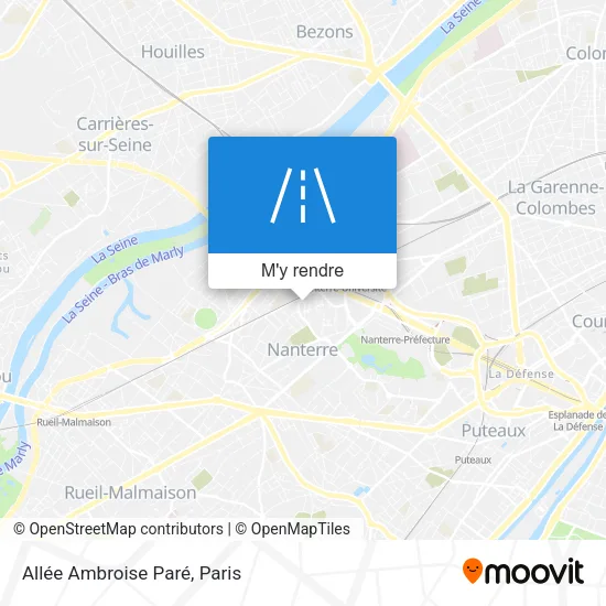 Allée Ambroise Paré plan