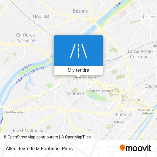 Allée Jean de la Fontaine plan