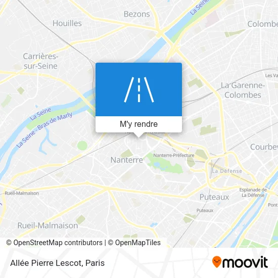 Allée Pierre Lescot plan