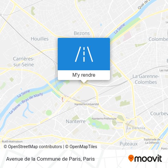 Avenue de la Commune de Paris plan