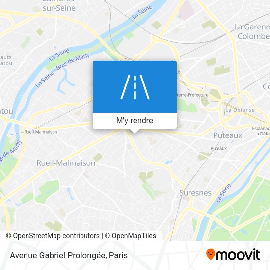 Avenue Gabriel Prolongée plan