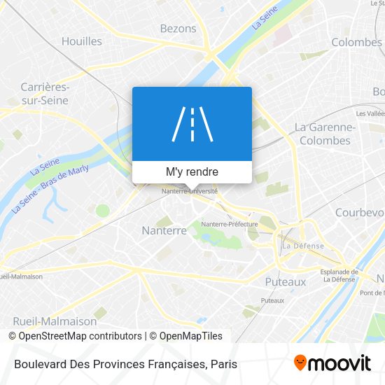 Boulevard Des Provinces Françaises plan
