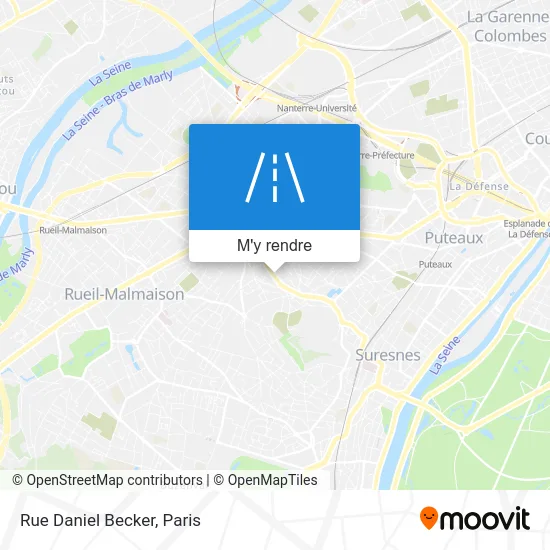 Rue Daniel Becker plan
