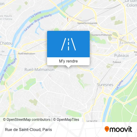 Rue de Saint-Cloud plan