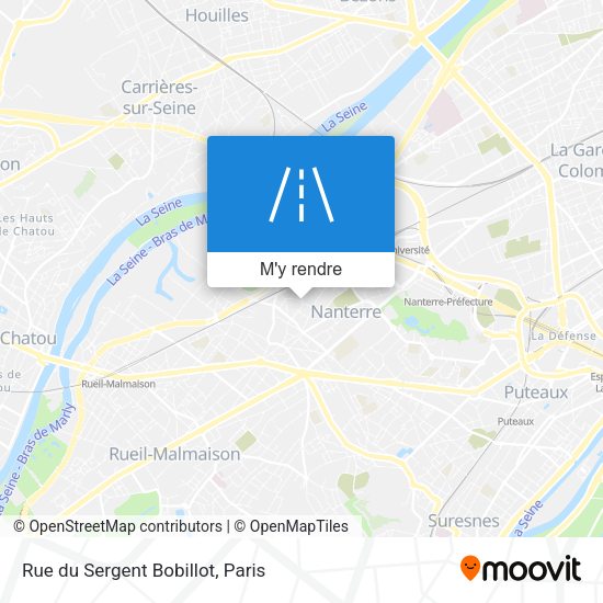Rue du Sergent Bobillot plan