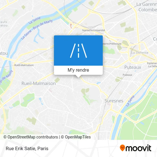 Rue Erik Satie plan