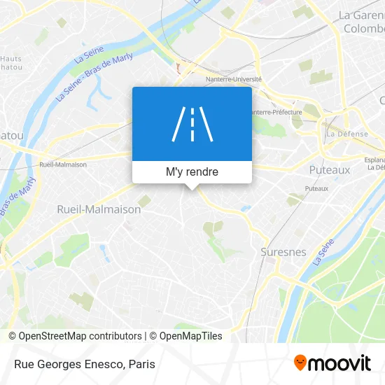 Rue Georges Enesco plan