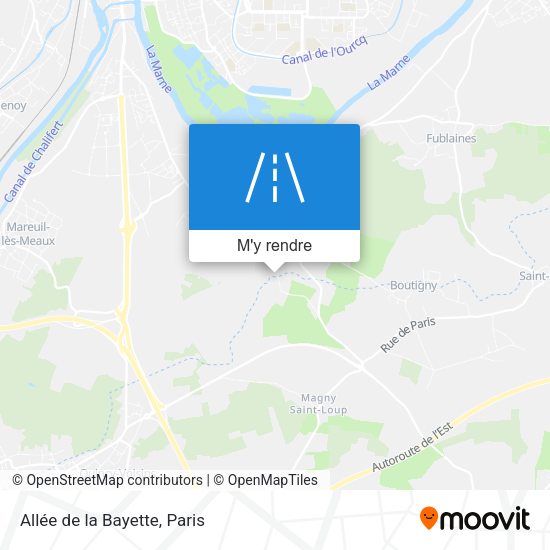 Allée de la Bayette plan
