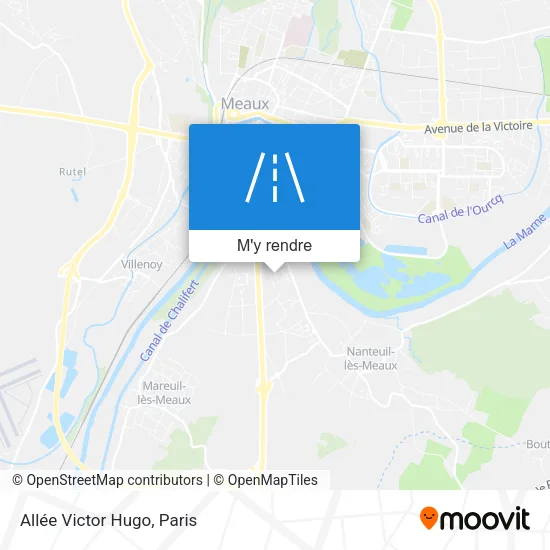 Allée Victor Hugo plan