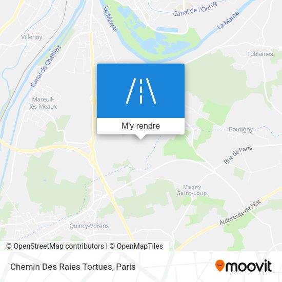Chemin Des Raies Tortues plan