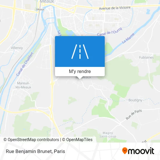 Rue Benjamin Brunet plan