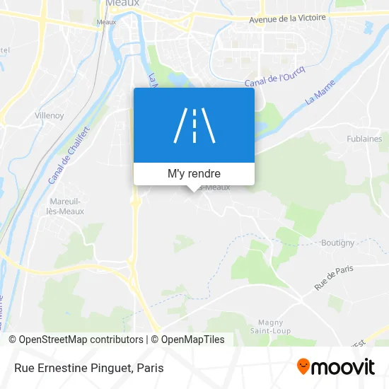 Rue Ernestine Pinguet plan