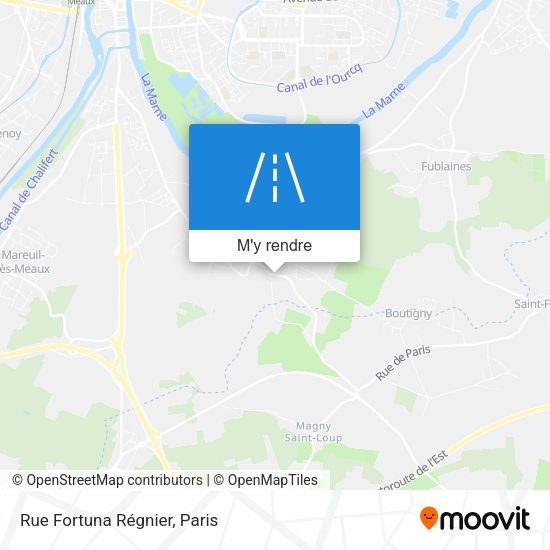 Rue Fortuna Régnier plan