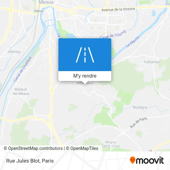 Rue Jules Blot plan