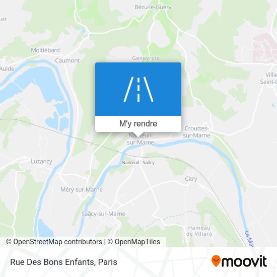 Rue Des Bons Enfants plan