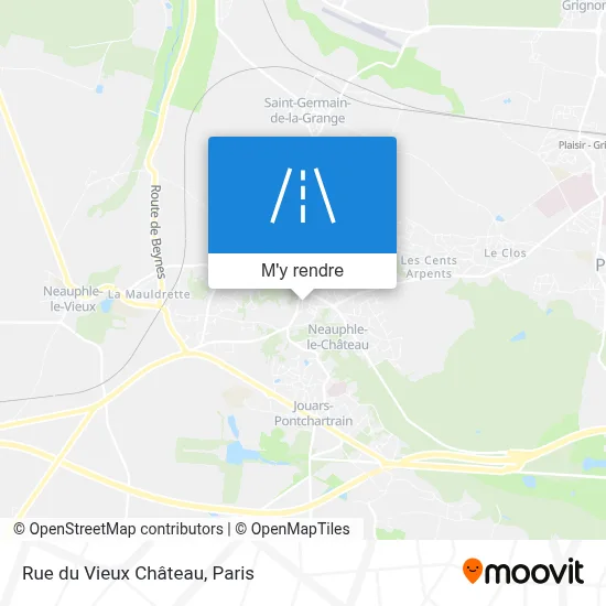 Rue du Vieux Château plan