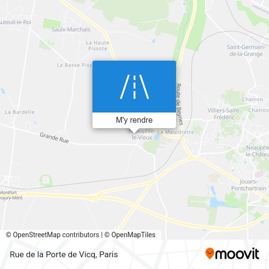 Rue de la Porte de Vicq plan