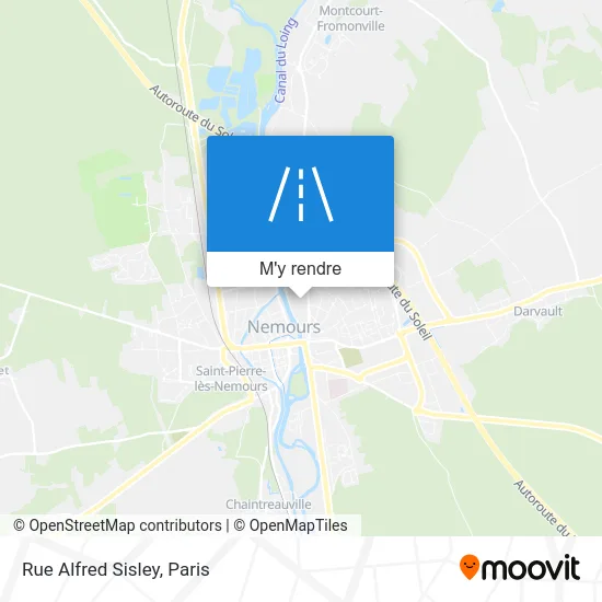 Rue Alfred Sisley plan