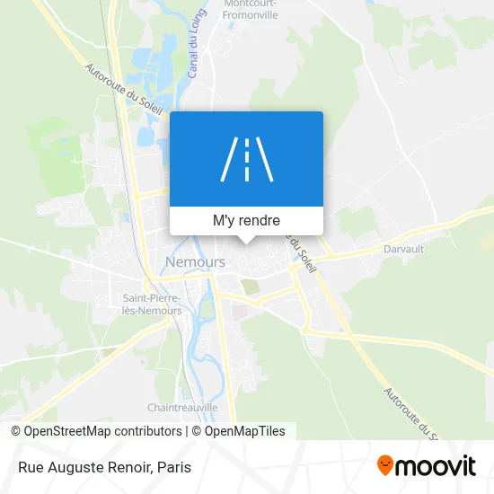 Rue Auguste Renoir plan